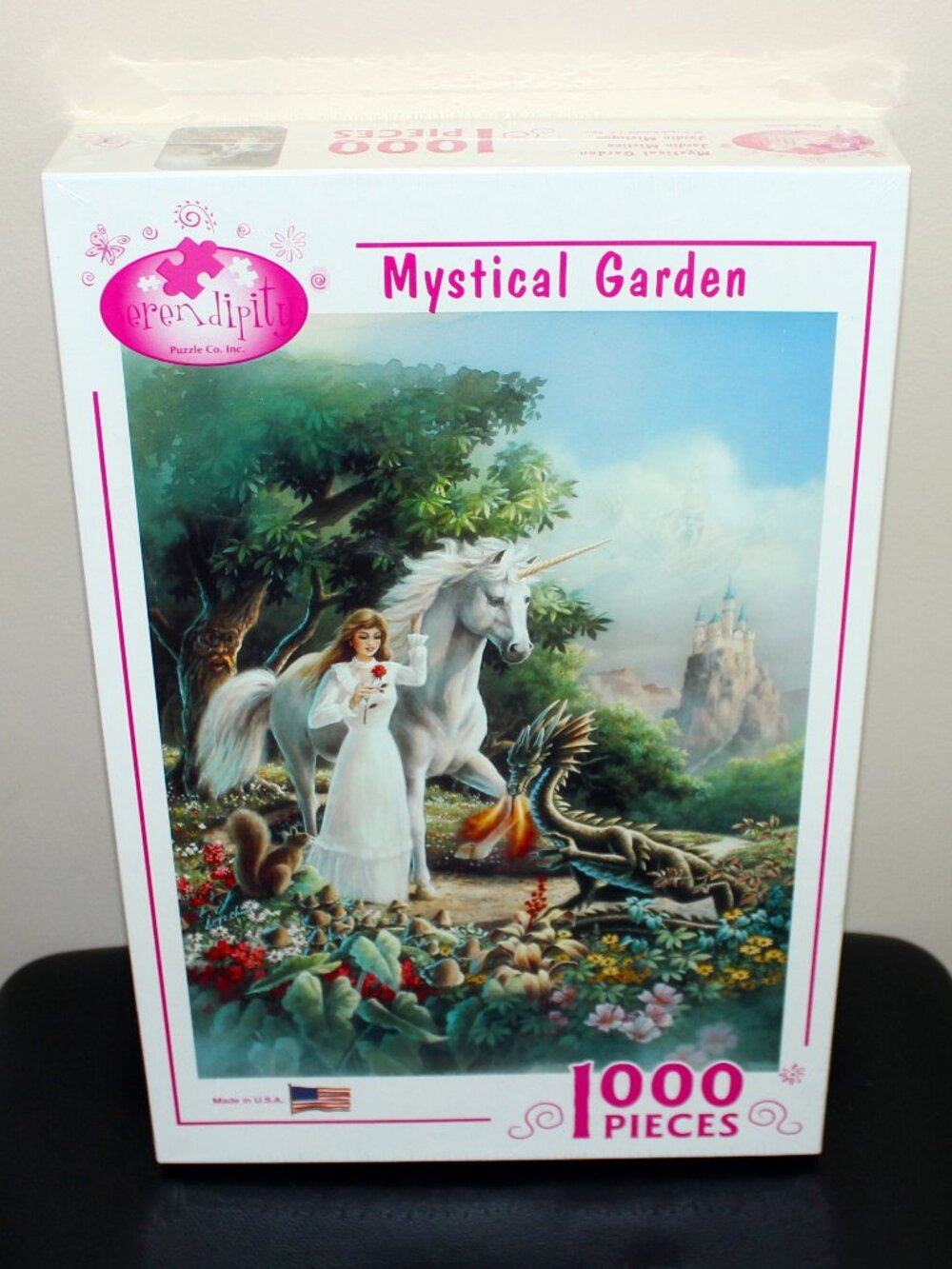 3/$88❤️sealed Serendipity MYSTICAL GARDEN Maiden And Dragon T.C. Chiu puzzle